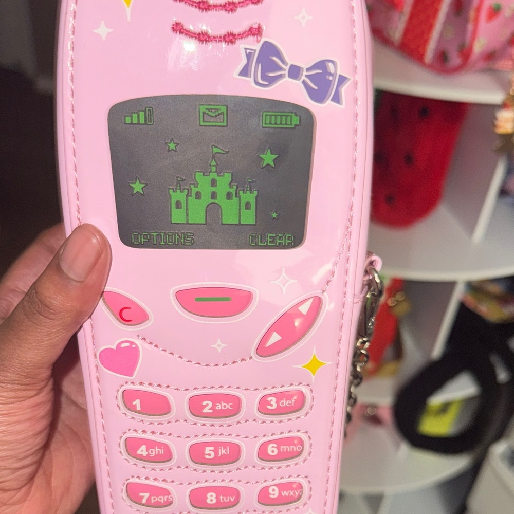 Pink Retro Cell Phone Purse - Picture 2 of 5